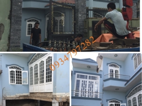 Di dời nhà 30m - Chuyển hướng 45 độ